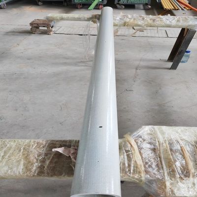 এফআরপি পল্ট্রুশন গোলাকার টিউব 76x8mmx2400mm বেড়া পোস্ট হিসাবে প্রিন্টেড ম্যাট আবরণ সঙ্গে
